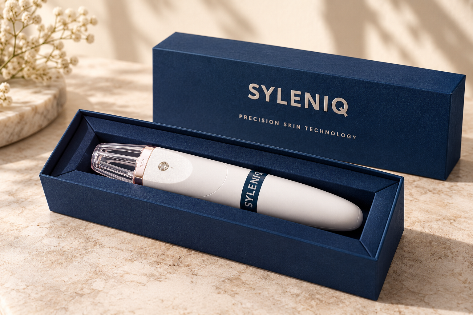 Coffret premium SYLENIQ® Norelys contenant le dispositif médical anti-taches brunes